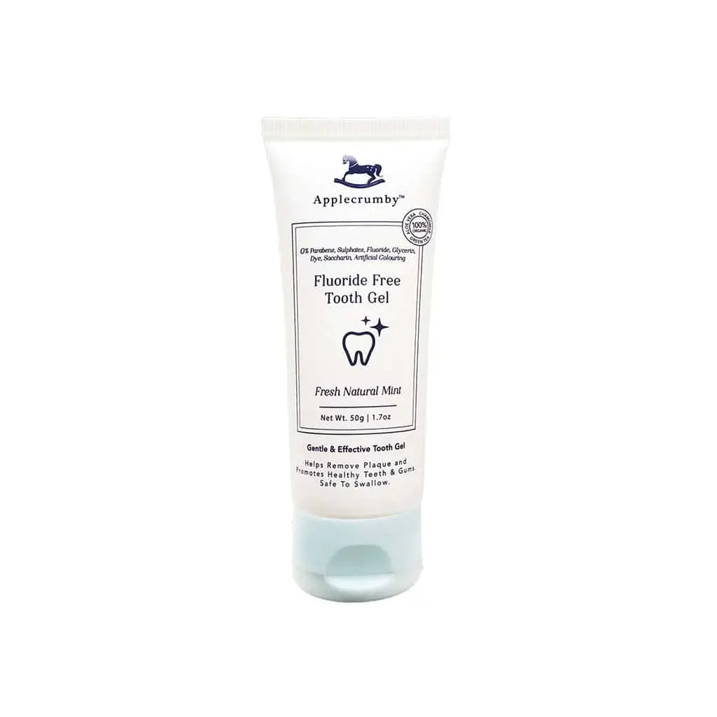 applecrumby-toothpaste-toothgel-natural-mint-apple-pear-banana-strawberry-50g-fluoride-free product image 1