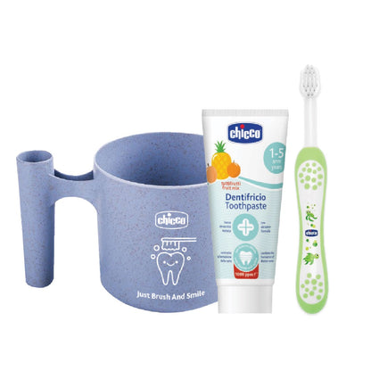 chicco-mix-fruit-toothpaste-oral-care-set-green-mug-various-colour product image 1