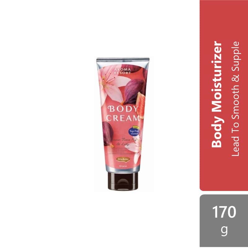 kracie-aroma-resort-body-cream-170g-muguet-orange-fig-lily product image 1