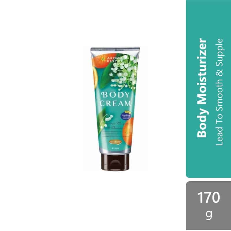 kracie-aroma-resort-body-cream-170g-muguet-orange-fig-lily product image 1