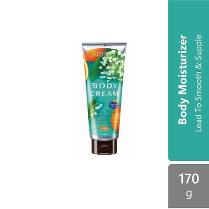 kracie-aroma-resort-body-cream-170g-muguet-orange-fig-lily product image 1