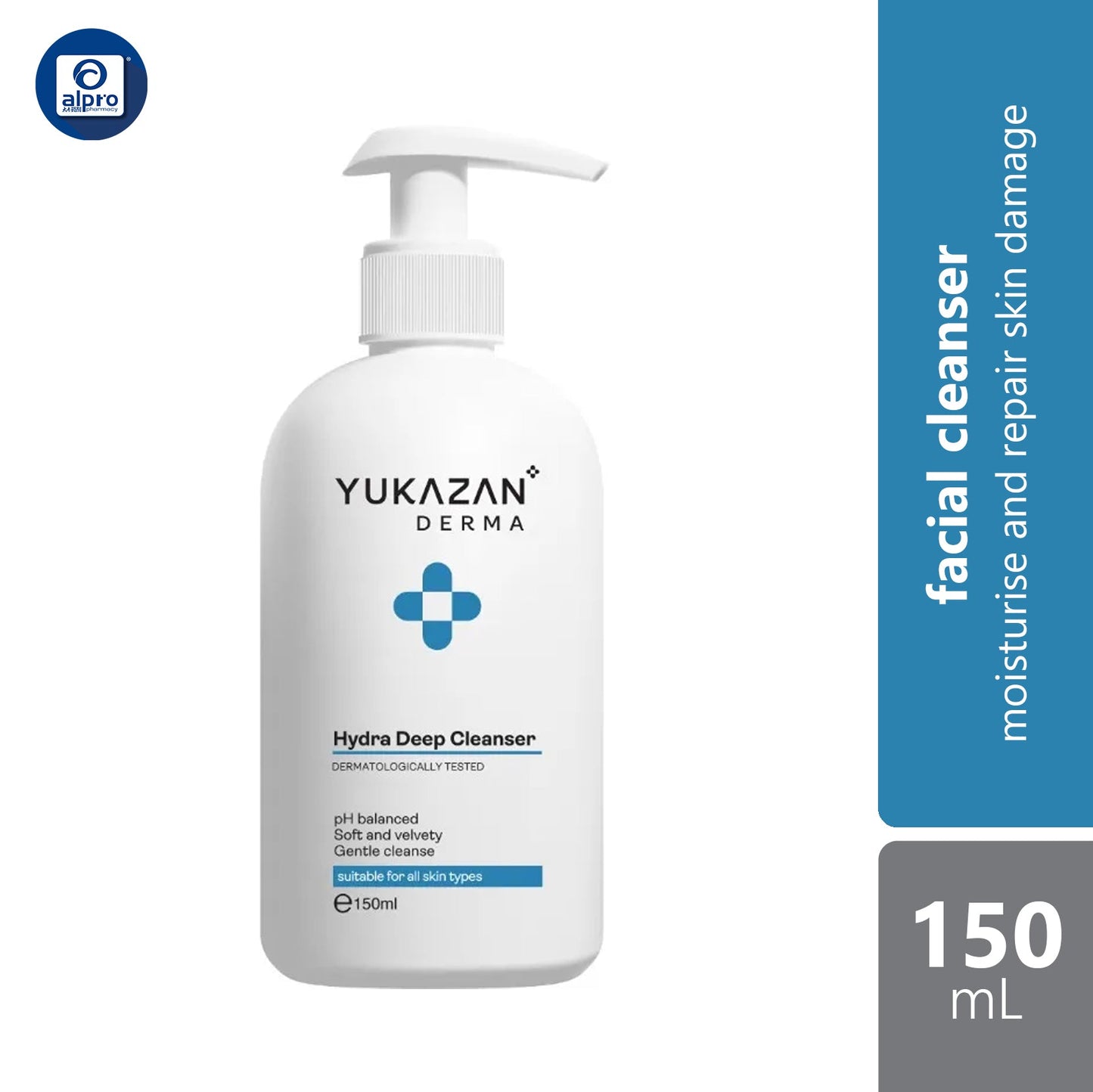 yukazan-dermahydra-deep-cleanser-150ml-face-deep-cleanser-protect-skin-damage-for-sensitive-skin