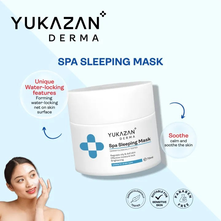 Yukazan Dermaspa Sleeping Mask 70g | Regulate Oily Remove Dead