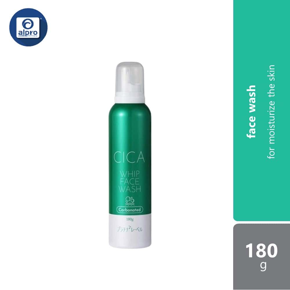 platinum-label-cica-carbonated-whip-face-wash-180g-moisturize-the-skin