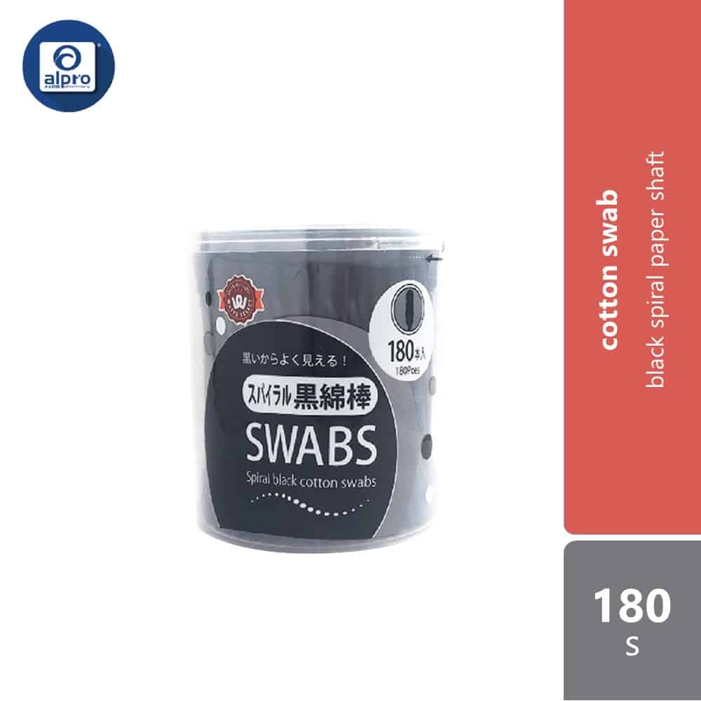 watts-spiral-black-cotton-swab-180s