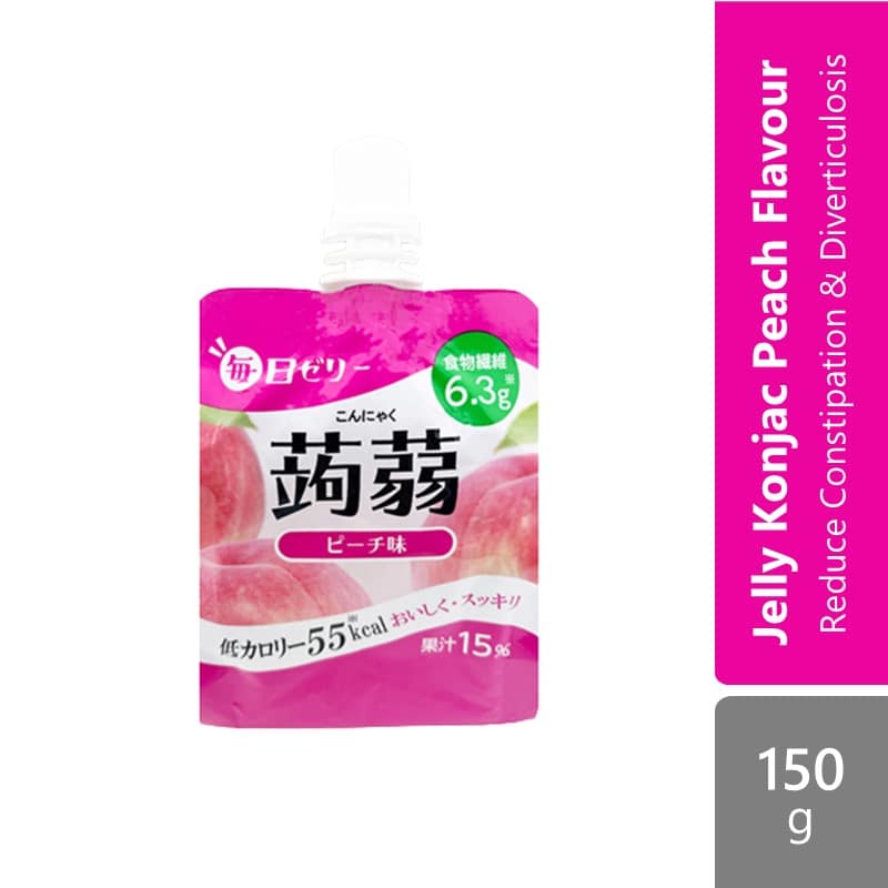 everyday-jelly-konjac-flavor-150g-muscat-peach-reduce-constipation-divertivuluosis-peach
