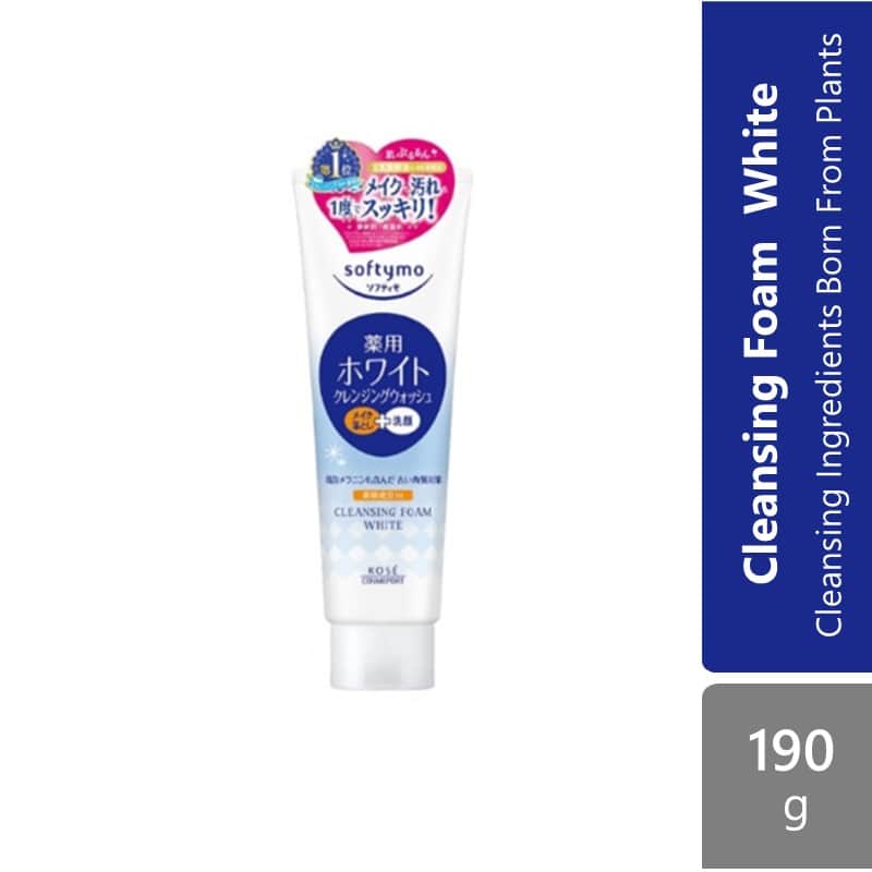 kose-cosmeport-softymo-cleansing-foam-190g-collagen-hyaluronic-acid-white product image 1