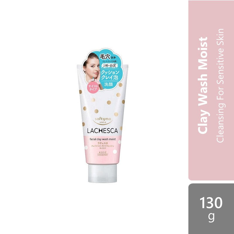kose-cosmeport-softymo-lachesca-clay-wash-130g-clear-moist product image 1