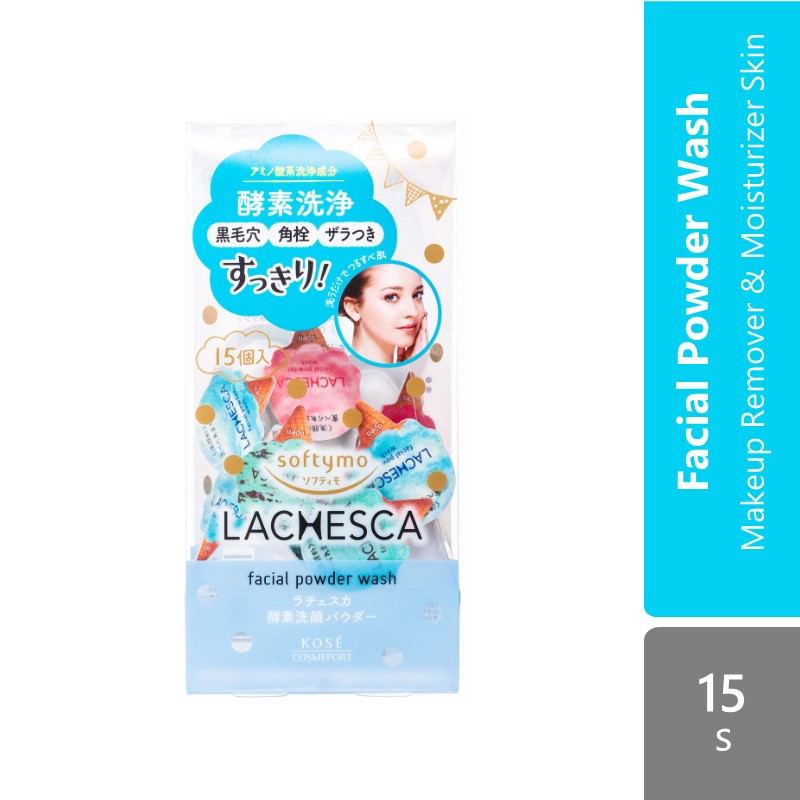 kose-cosmeport-softymo-lachesca-facial-powder-wash-15s