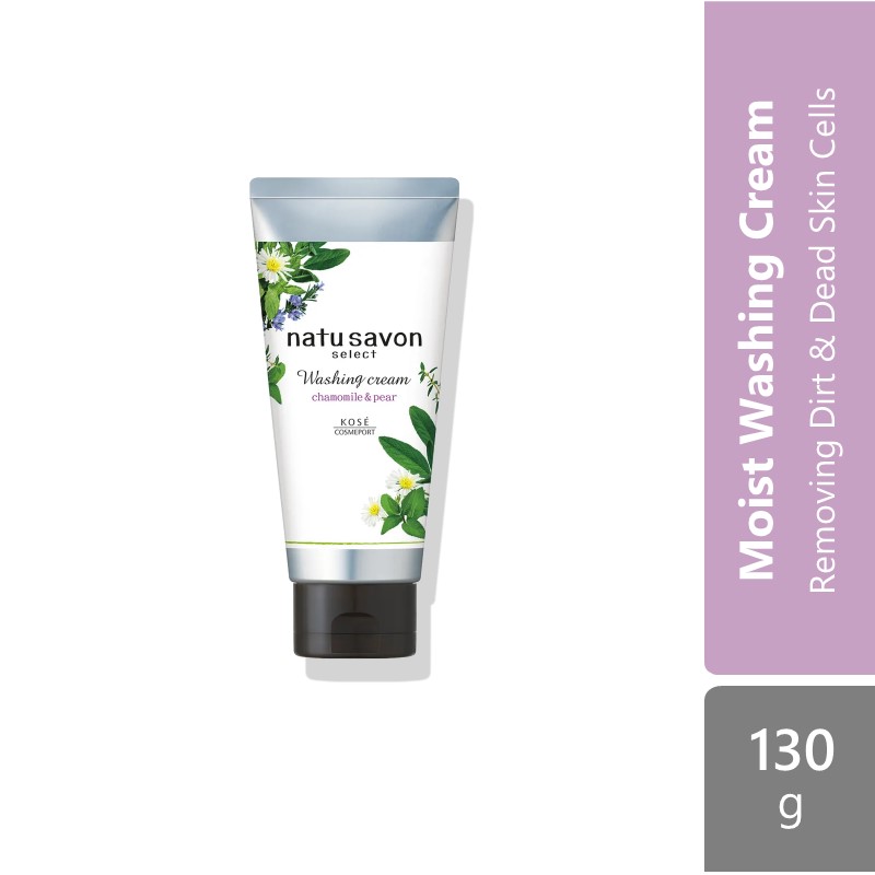 kose-cosmeport-softymo-natusavon-select-washing-cream-130g-white-moist product image 1