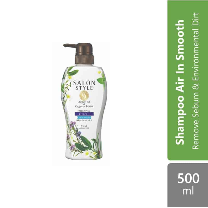 kose-cosmeport-salon-style-shampoo-500ml-air-in-smooth-rich-moisture product image 1