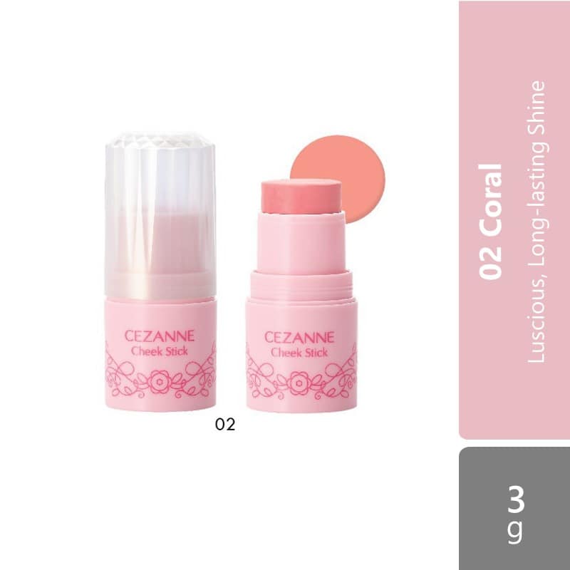 cezanne-cheek-stick-01-peach-pink-02-coral-03-rose-luscious-long-lasting-shine-02-coral