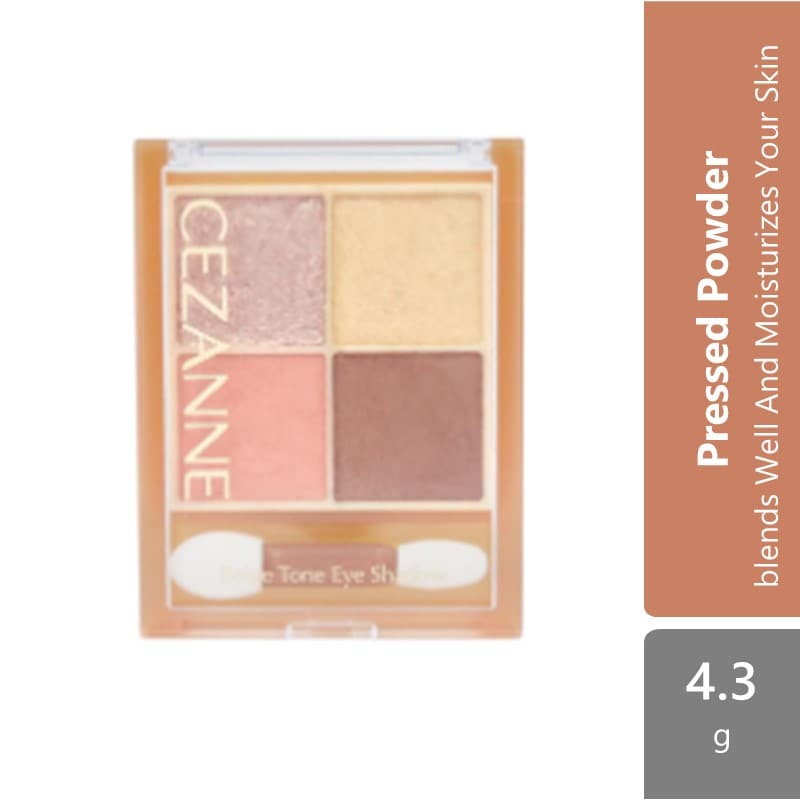 cezanne-beige-tone-eye-shadow-01-02-03-04-blends-well-and-moisturizes-your-skin product image 1
