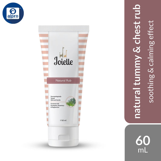 Joielle Natural Rub Tummy & Chest Rub 60g | Soothing & Calming Effect Joielle