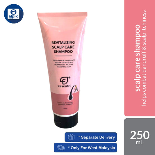 Essential Revitalising Scalp Shampoo 250ml | For Itching, Hair loss, Scalp Acne, Dandruff, Dryness Essential Hair Care