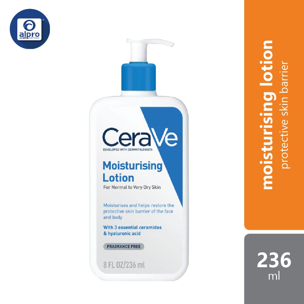 Cerave Daily Moist Lotion 236ml | Helps Hydrate The Skin Cerave