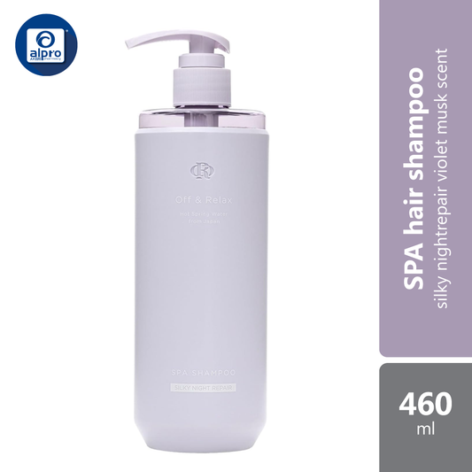 Off & Relax Spa Shampoo Silky Night Repair Violet Musk Scent 460ml Alpro Pharmacy