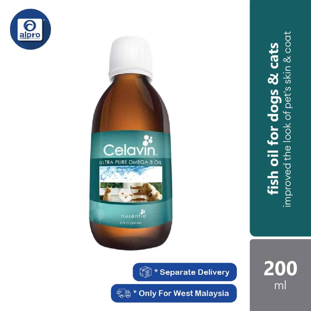 nusentia-celavin-fish-oil-200ml-improved-the-look-of-pets-skin-coat