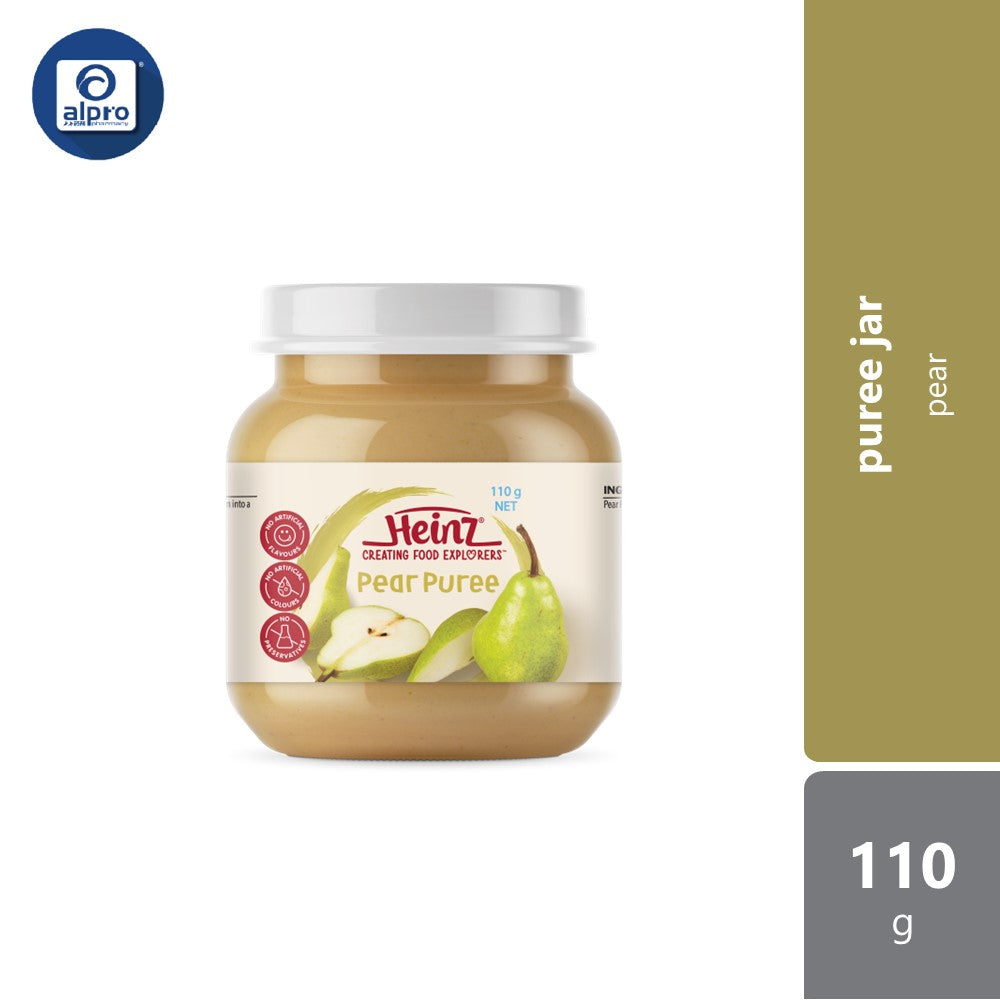 Heinz Pear Puree Jar Food 110g Ideal First Food Alpro Pharmacy