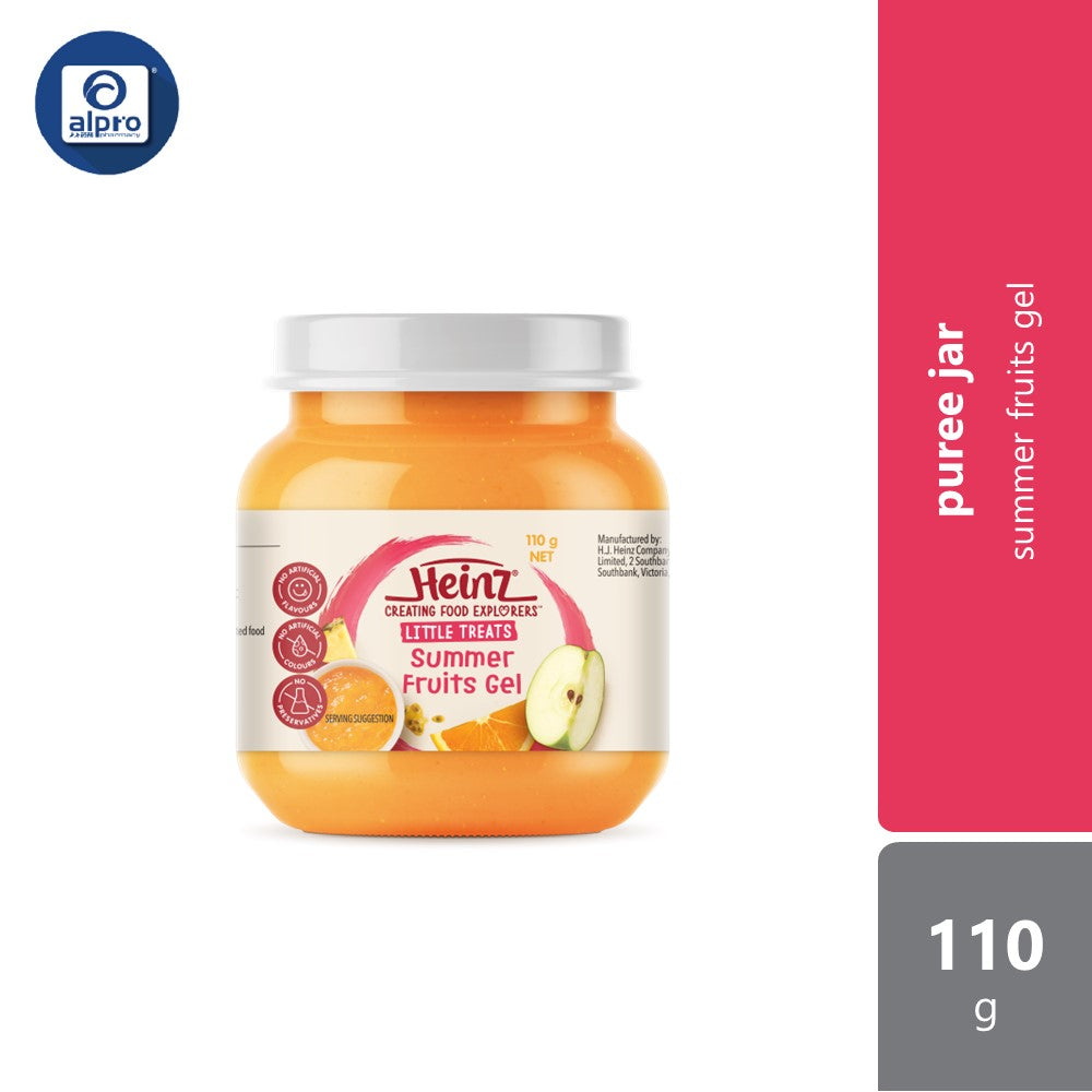Heinz Summer Fruit Gel Jar Food 110g Smooth Texture Alpro