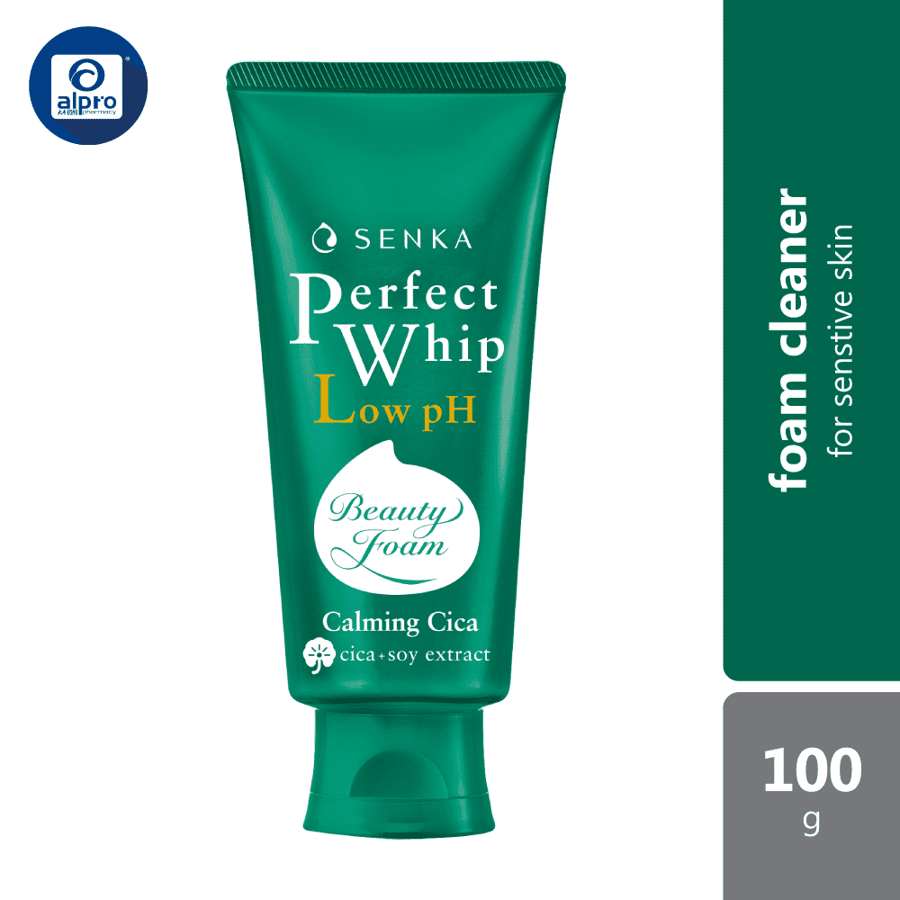 senka-perfect-whip-low-ph-cica-facial-form-cleanser-100g