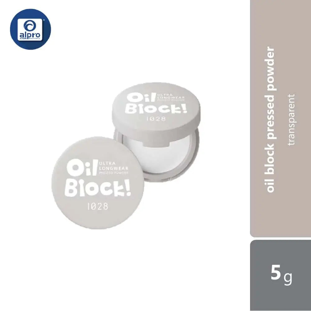 1028 Oil Block Ultra Longwear Pressed Powder Transparent - Alpro