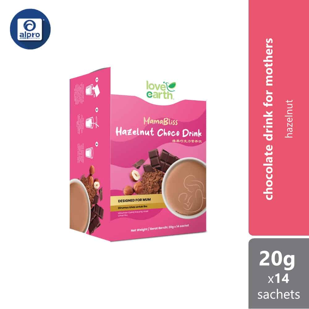 love-earth-mamabliss-drink-hazelnut-choco-multigrain-20gx14s product image 1