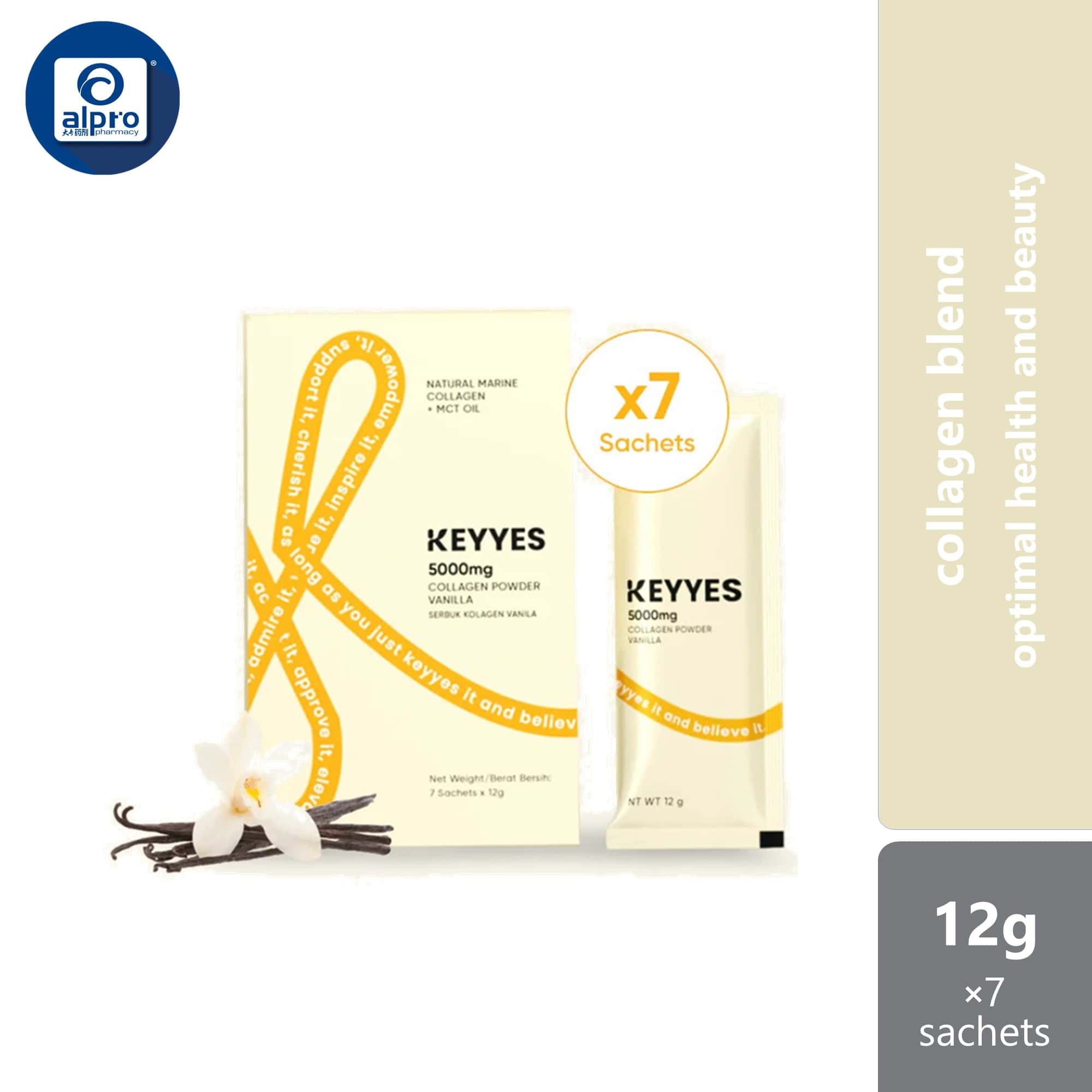 keyyes-5000mg-collagen-vanilla-mct-oil-12g-x7s-optimise-health-and-beautify