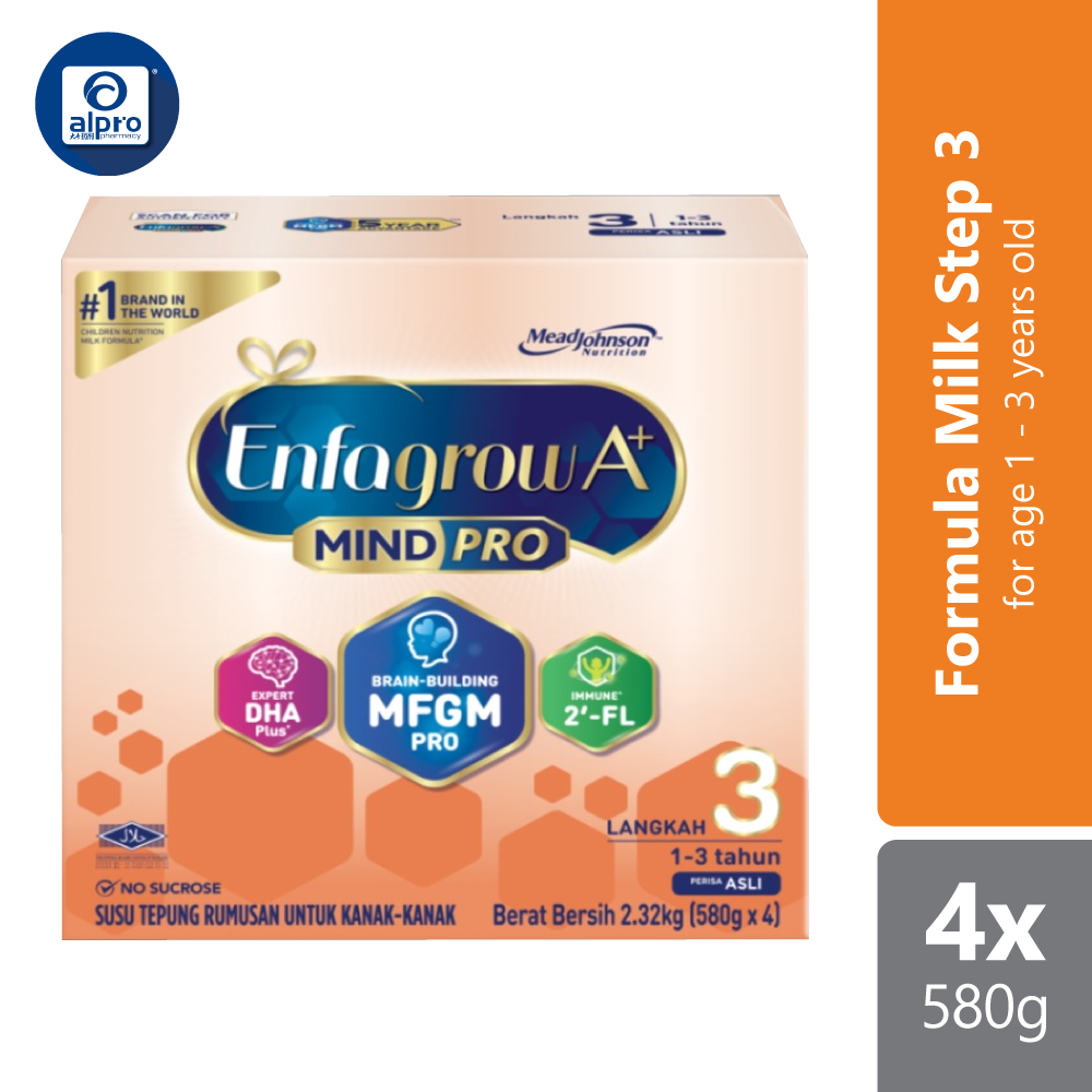 Enfagrow A+ Mindpro Step 3 Milk formula Original 2.32kg | for age 1-3 years old Enfagrow