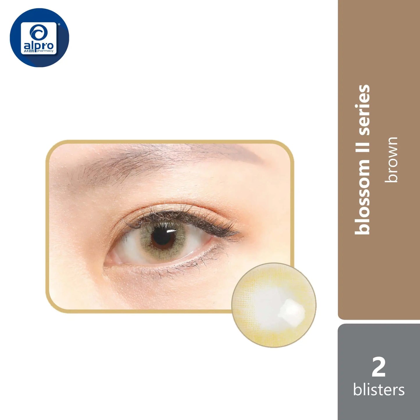 blincon-blossom-ii-color-lens-90d-quarterly-contact-lenses-brown product image 1