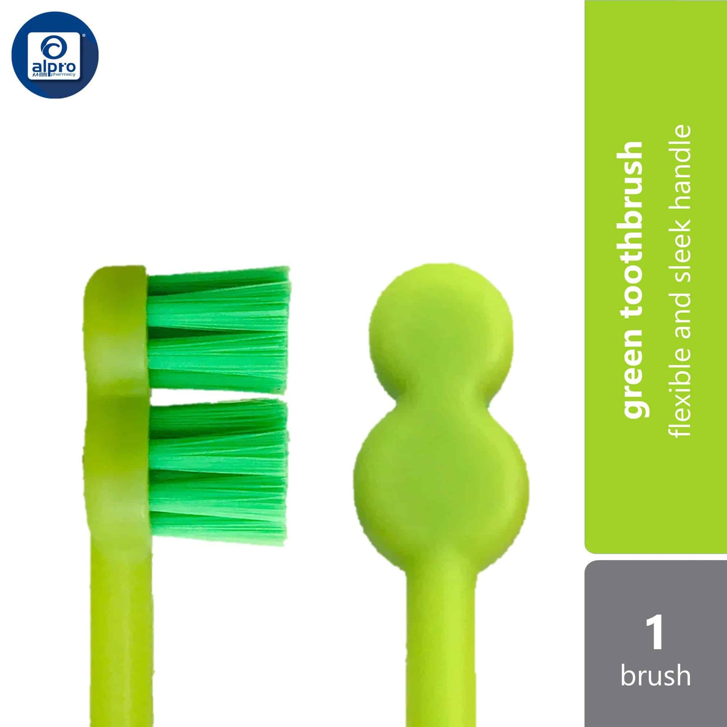 one-morning-toothbrush-green-purple-blue-red-1s-flexible-and-sleek-handle product image 1