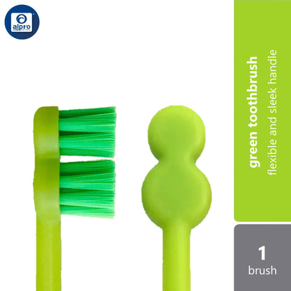 one-morning-toothbrush-green-purple-blue-red-1s-flexible-and-sleek-handle product image 1