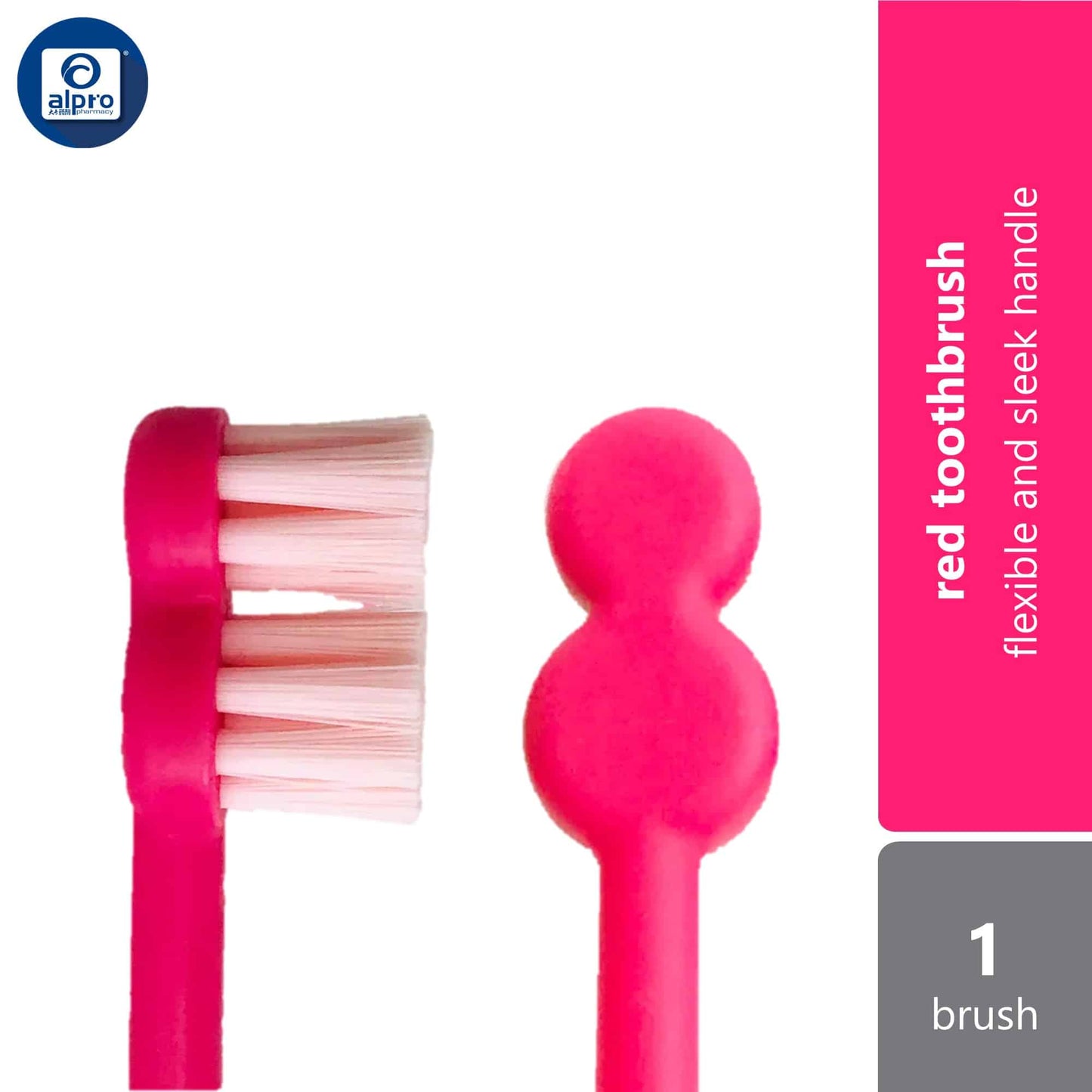 one-morning-toothbrush-green-purple-blue-red-1s-flexible-and-sleek-handle product image 1