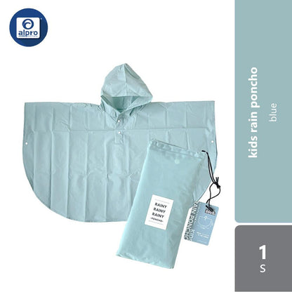 watts-kids-rain-poncho-1s-mint-green-blue-safe-and-comfortable product image 1