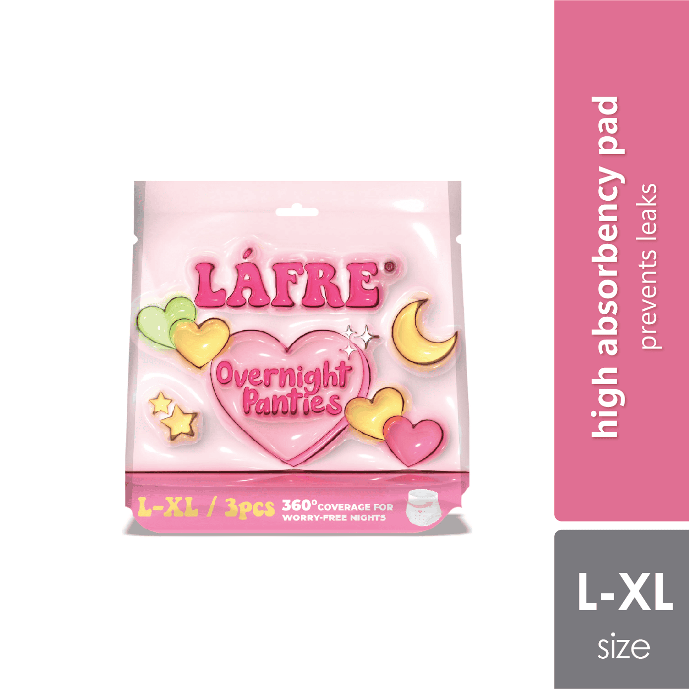 lafre-overnight-panties-m-l-l-xl-5s-soft-breathable-womens-pad product image 1