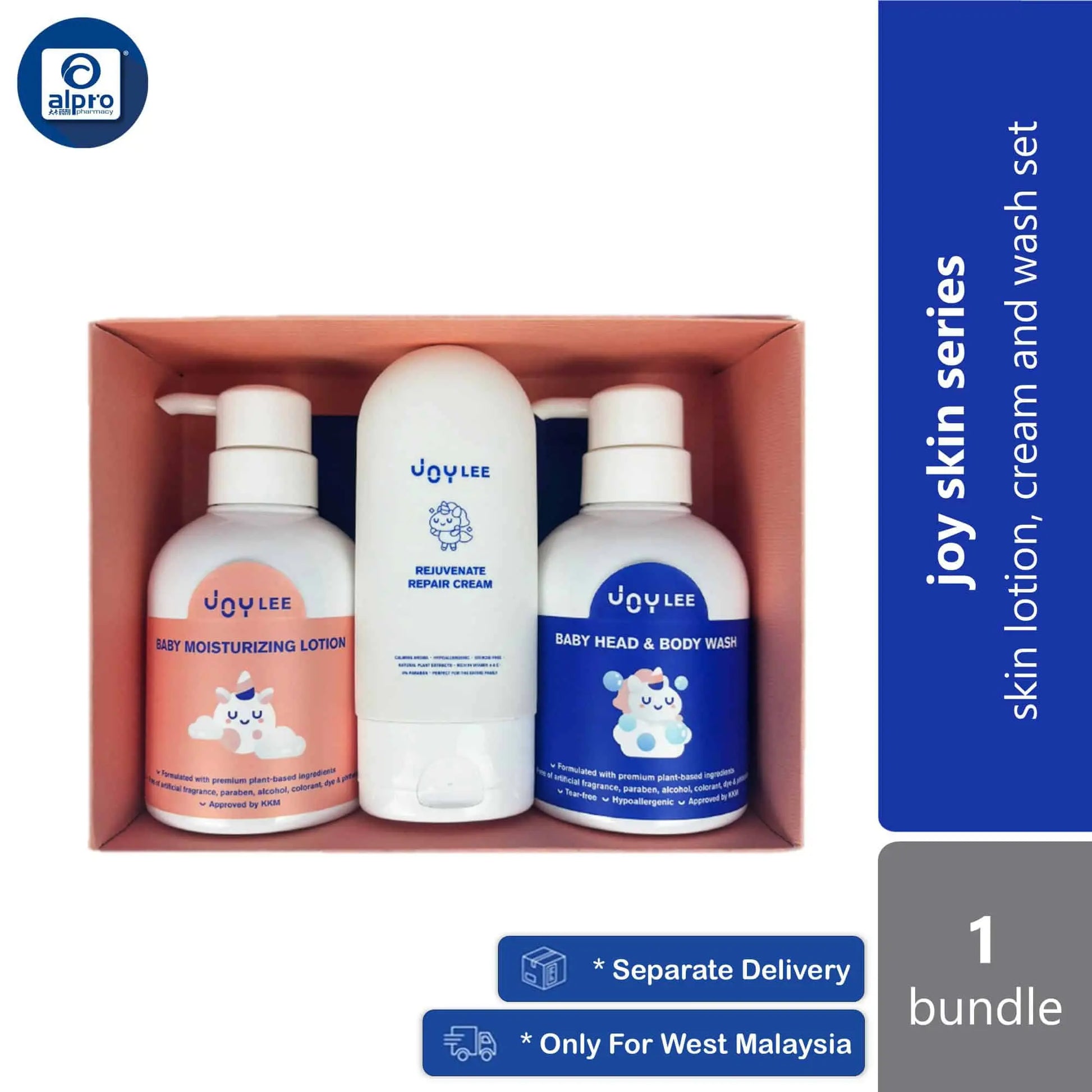 joylee-joy-skin-series-moisturizing-lotion-300ml-rejuvenate-cream-150ml-head-body-wash-300ml