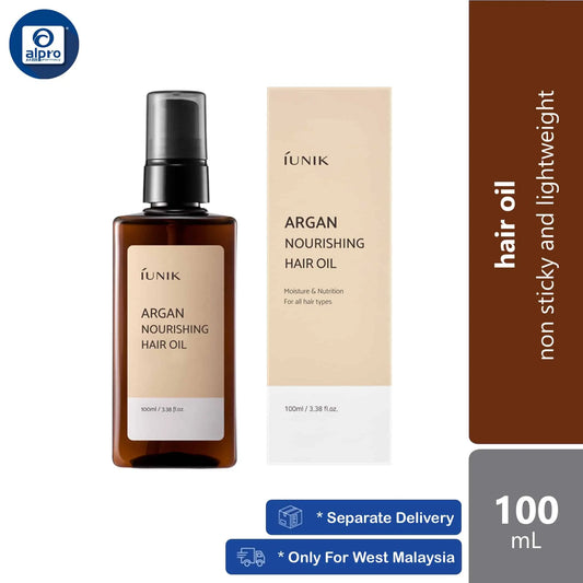 iunik-argan-nourishing-hair-oil-100ml-non-sticky-and-lightweight