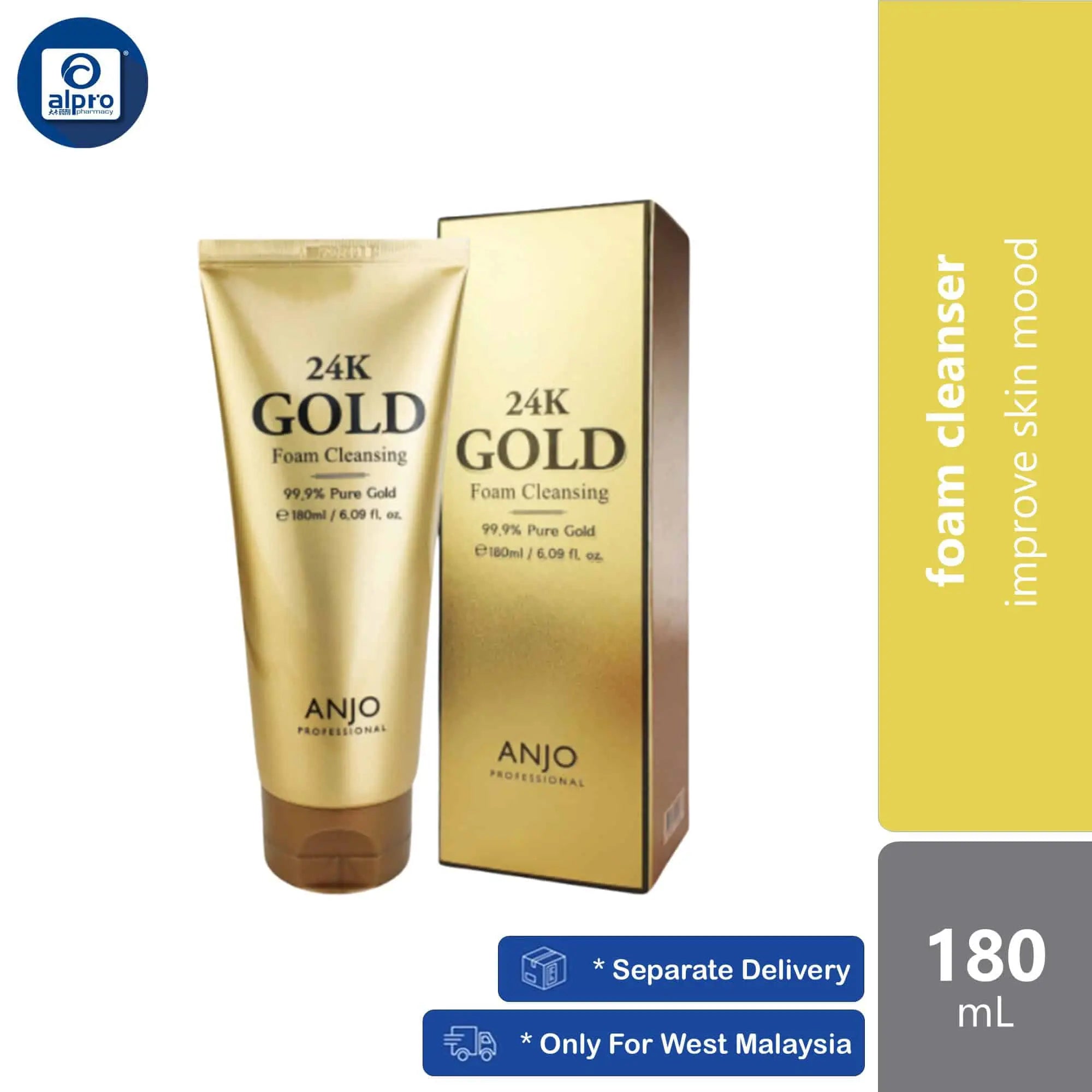 anjo-24k-gold-foam-cleansing-180ml-improve-skin-mood