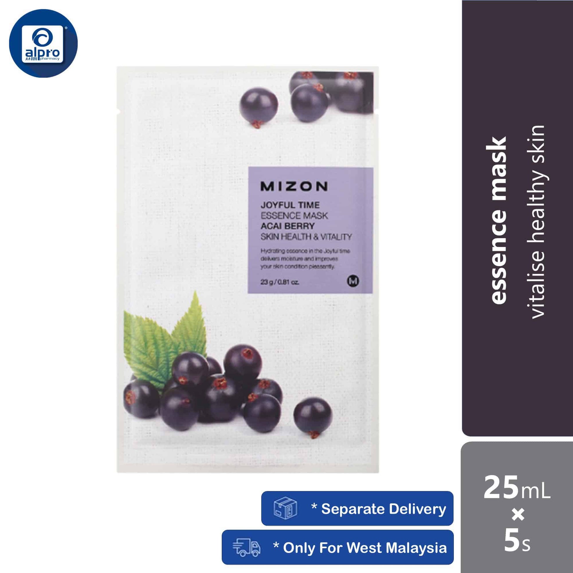 mizon-joyful-time-essence-mask-25ml-x5s-16-varieties-of-essence-mask product image 1