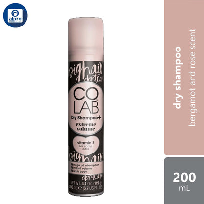 colab-dry-shampoo-plus-extreme-volume-200ml-bergamot-and-rose-scent