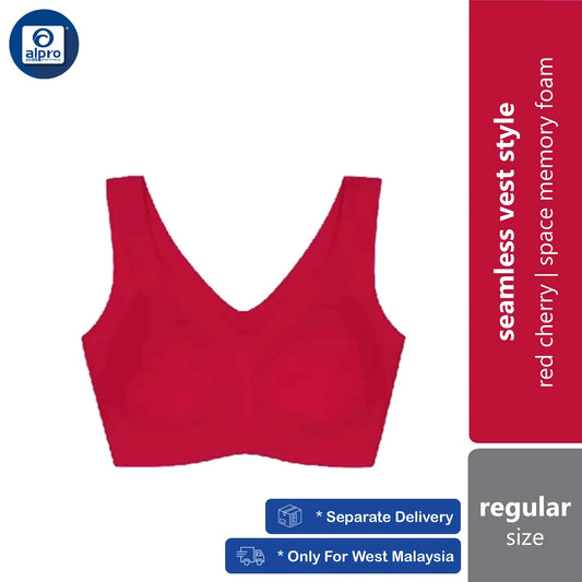 crown-seamless-vest-style-bra-red-cherry-regular-large-size-comfy-space-memory-foam-regular