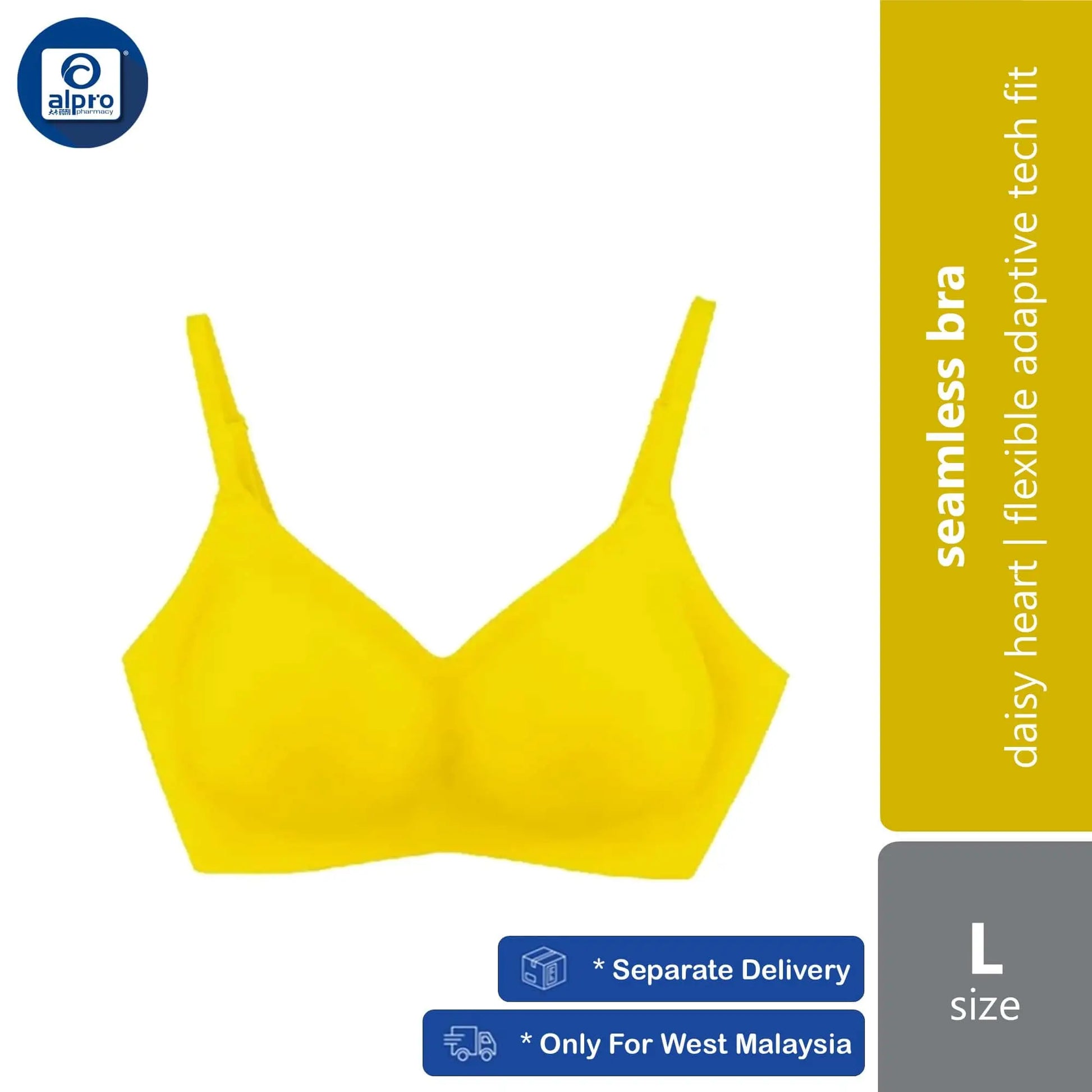 crown-seamless-bra-daisy-heart-size-s-m-l-xl-flexible-adaptive-tech-fit product image 1