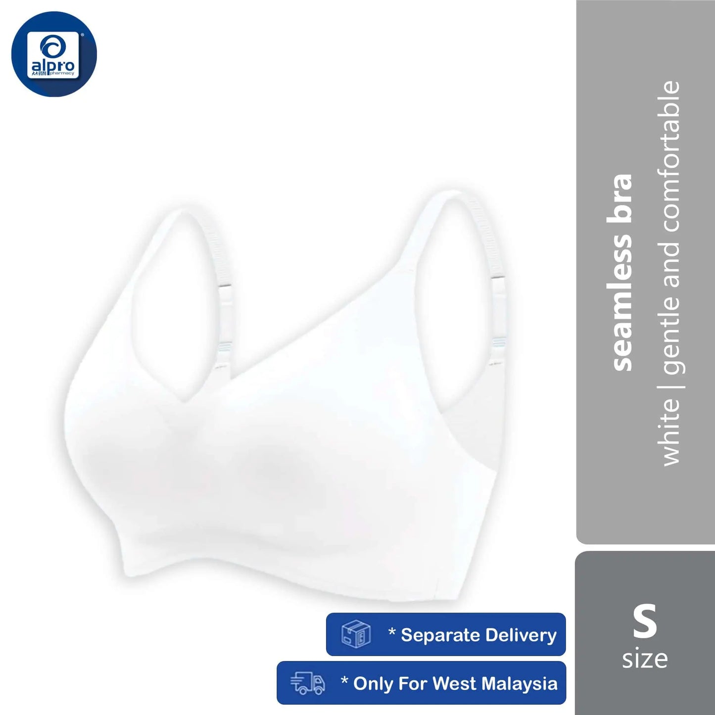 crown-seamless-bra-white-size-s-m-l-xl-xxl-gentle-and-comfortable-to-skin product image 1