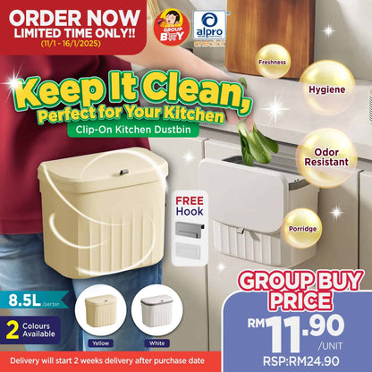 group-buy-delivery-starts-27-1-2025-clip-on-kitchen-dustbin-yellow