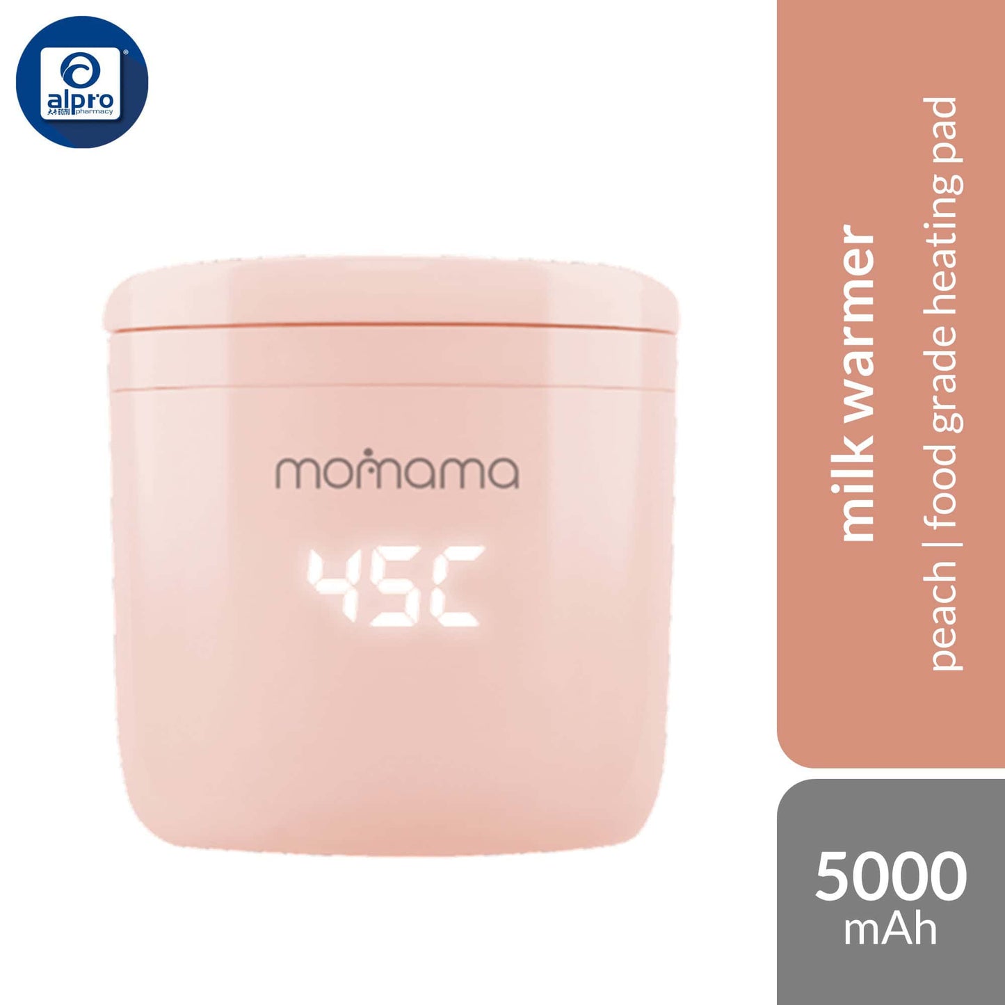 momama-intelligent-milk-warmer-plus-peach-lightweight-and-portable-milk-warmer