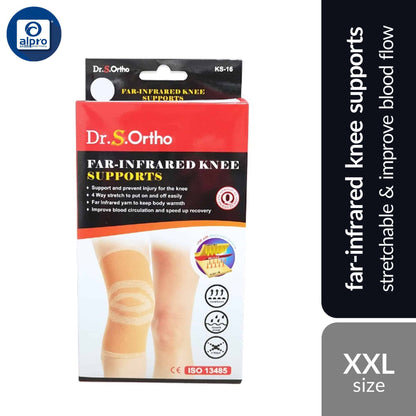 dr-s-ortho-far-infrared-knee-supports-ks-16-size-s-m-l-xl-xxl-stretchable-improve-blood-flow product image 1