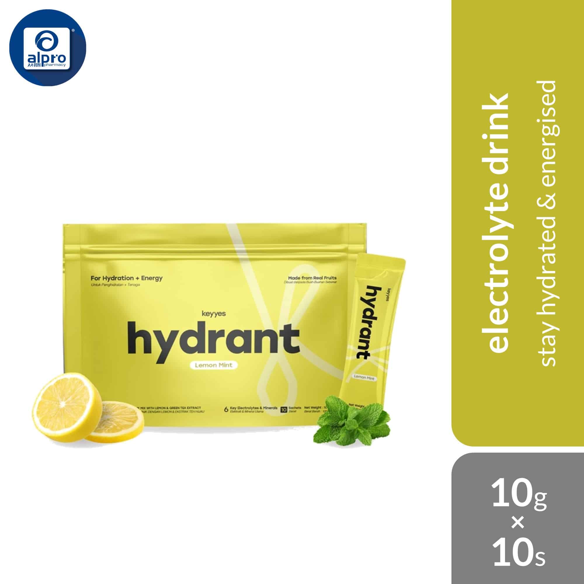 keyyes-hydrant-isotonic-lemon-mint-10gx10s-stay-hydrated-energised