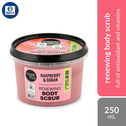 organic-shop-renewing-body-scrub-raspberry-250ml-full-of-antioxidant-and-vitamins