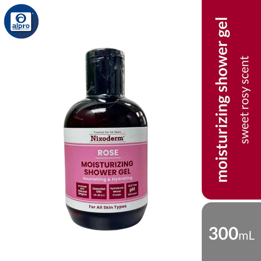 nixoderm-moisturizing-shower-gel-rose-lemongrass-cherry-blossom-300ml-pleasant-natural-scented-shower-gel-rose