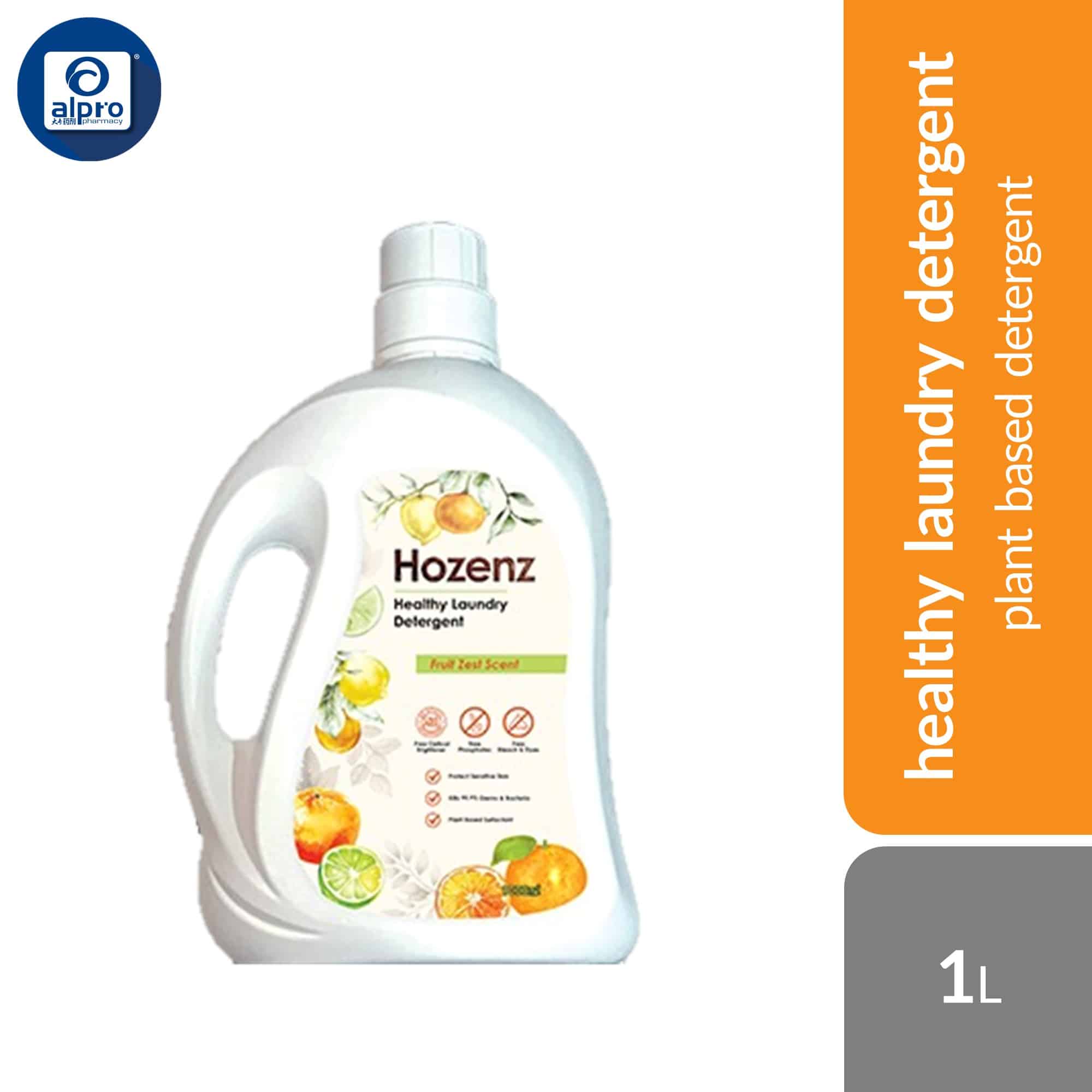 hozenz-healthly-laundry-detergent-fruit-1000ml-healthy-and-comfortable-plant-based-surfactant